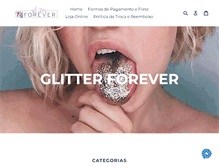 Tablet Screenshot of glitterforever.com